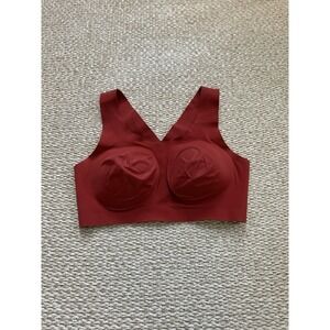 Evelyn Bobbie Defy Bra. Medium, Rust Seamless Wireless